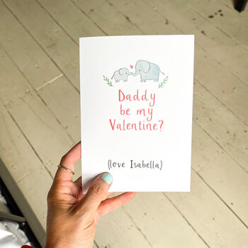 Personalised Daddy Be My Valentine Card, 2 of 6