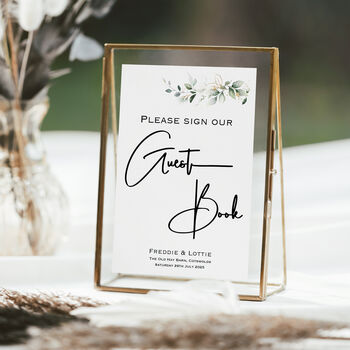Personalised Wedding Guest Book Sign, 2 of 5