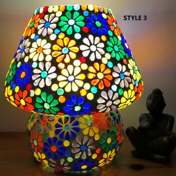 Mosaic Glass Table Lamp Beautifully Hand Made, 3 of 8