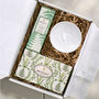 Mother's Day Luxury Gift Box: Bronnley English Fern – Three Soaps, Hand Cream And Ceramic Soap Dish, thumbnail 1 of 8