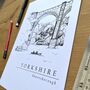 Knaresborough Hand Illustrated Yorkshire Print, thumbnail 4 of 10