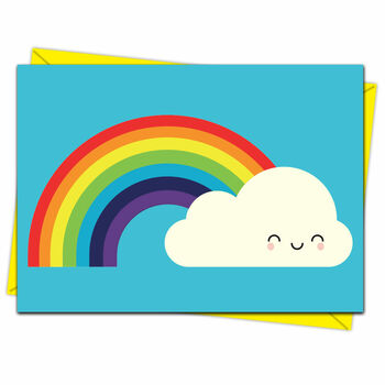 Happy Rainbow Kawaii Card, 6 of 6