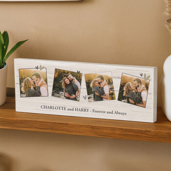 Grandparents Gifts Personalised Photo Mantel Block, 3 of 5