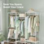 Clothes Rack Metal Hanging Rails Open Wardrobe Storage, thumbnail 3 of 12