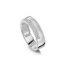 Single Crystal Band Ring 925 Solid Silver, thumbnail 3 of 5