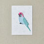 Blue Budgie Iron On Patch, thumbnail 2 of 4
