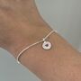 Sterling Silver Jammie Dodger Charm Bracelet Card Gift, thumbnail 2 of 5