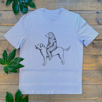 Bear And Labrador Organic T Shirt, 4 of 6