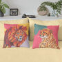 Lion And Cheetah Animal Cushion, thumbnail 5 of 12