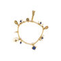 Gold Plated Multi Charms Stretch Bracelet, thumbnail 2 of 3