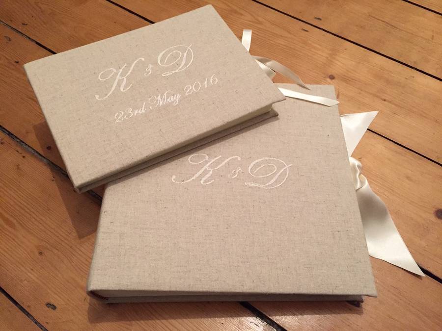 Personalised Monogrammed Wedding Photo Album By Rose Bonbon
