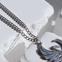 Silver Large Phoenix Necklace Gift, thumbnail 3 of 5