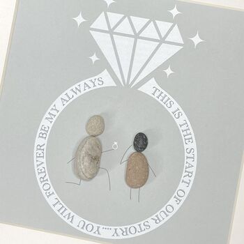 Personalised Engagement Pebble Picture, 3 of 4