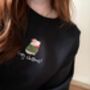 Capybara Embroidered Christmas Jumper, thumbnail 1 of 4
