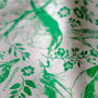 British Bird Screen Printed Tea Towel Green, thumbnail 2 of 6