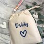 Personalised Father's Day Daddy Cotton Treat Bag, thumbnail 1 of 5