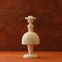 Female Silhouette Travertine Sculpture, thumbnail 1 of 2