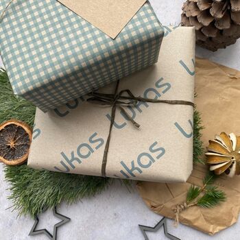 Christmas Personalised Name Wrapping Paper Set, 11 of 11