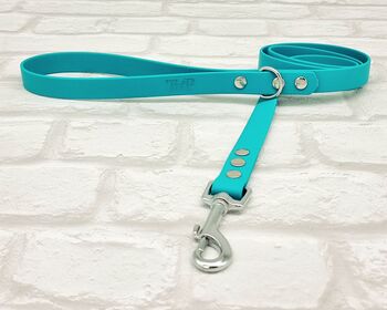 Waterproof Dog Collar And Lead Set Teal, 3 of 3