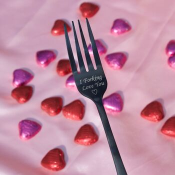 Valentine's Day Personalised Stainless Steel Fork, 3 of 6