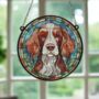 Welsh Springer Stained Glass Effect Suncatcher, thumbnail 4 of 6