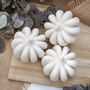 Halloween Pumpkin Concrete Decorative Ornament White, thumbnail 6 of 8