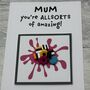 Liquorice Allsorts Polymer Clay Birthday Card Handmade, thumbnail 11 of 12