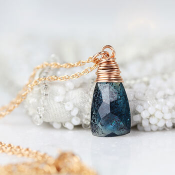 Kyanite Pendant In Gold, Rose Gold Or Silver, 4 of 10