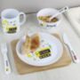 Personalised Digger Design Dinner Set, thumbnail 6 of 10