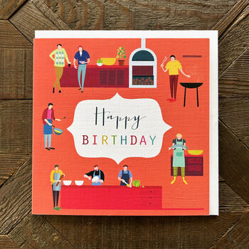 Cooking Happy Birthday Card, 3 of 4
