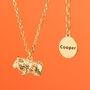 Guinea Pig Sterling Silver Gold Plated Necklace, thumbnail 1 of 11