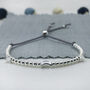 Sterling Silver Adjustable Moon And Stars Bracelet, thumbnail 1 of 7