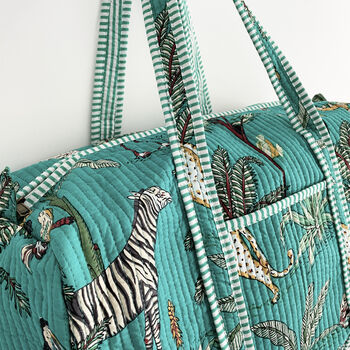 Jungle Print Weekend Duffle Bag, 12 of 12