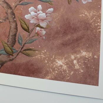 Antique Style Chinoiserie Bird And Blossom Print, 3 of 6