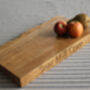 Waney Edge Chopping Board | Personalised Solid Oak, thumbnail 7 of 11