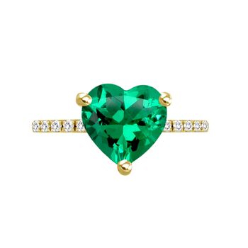 Emerald Love Diamond Ring, 4 of 4