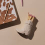 White Cowboy Boot Match Holder With Matches, thumbnail 4 of 4