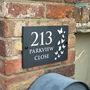Personalised Butterfly Slate House Number Sign, thumbnail 2 of 3