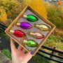 Christmas Light Bulb Style Glass Bauble Set, thumbnail 2 of 3