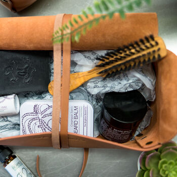 Leather Roll Up Washbag, 3 of 4