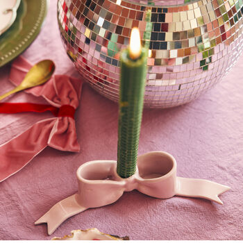 Pink Mini Bow Candlestick, 2 of 5