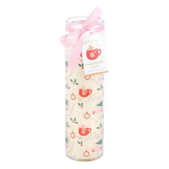 Sugarplum Christmas Print Tube Candle, 2 of 3