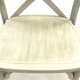 Limewash Wooden Crossback Chair: Wedding Venue Seating, thumbnail 5 of 9