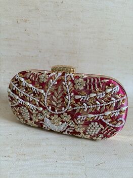 Pink Pearl Capsule Clutch, 7 of 11