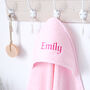 Personalised Pink Hooded Cotton Towel, thumbnail 3 of 8