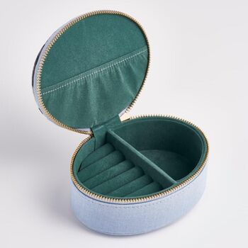 Catherine Rowe Pet Portraits Whippet Oval Jewellery Box, 3 of 4