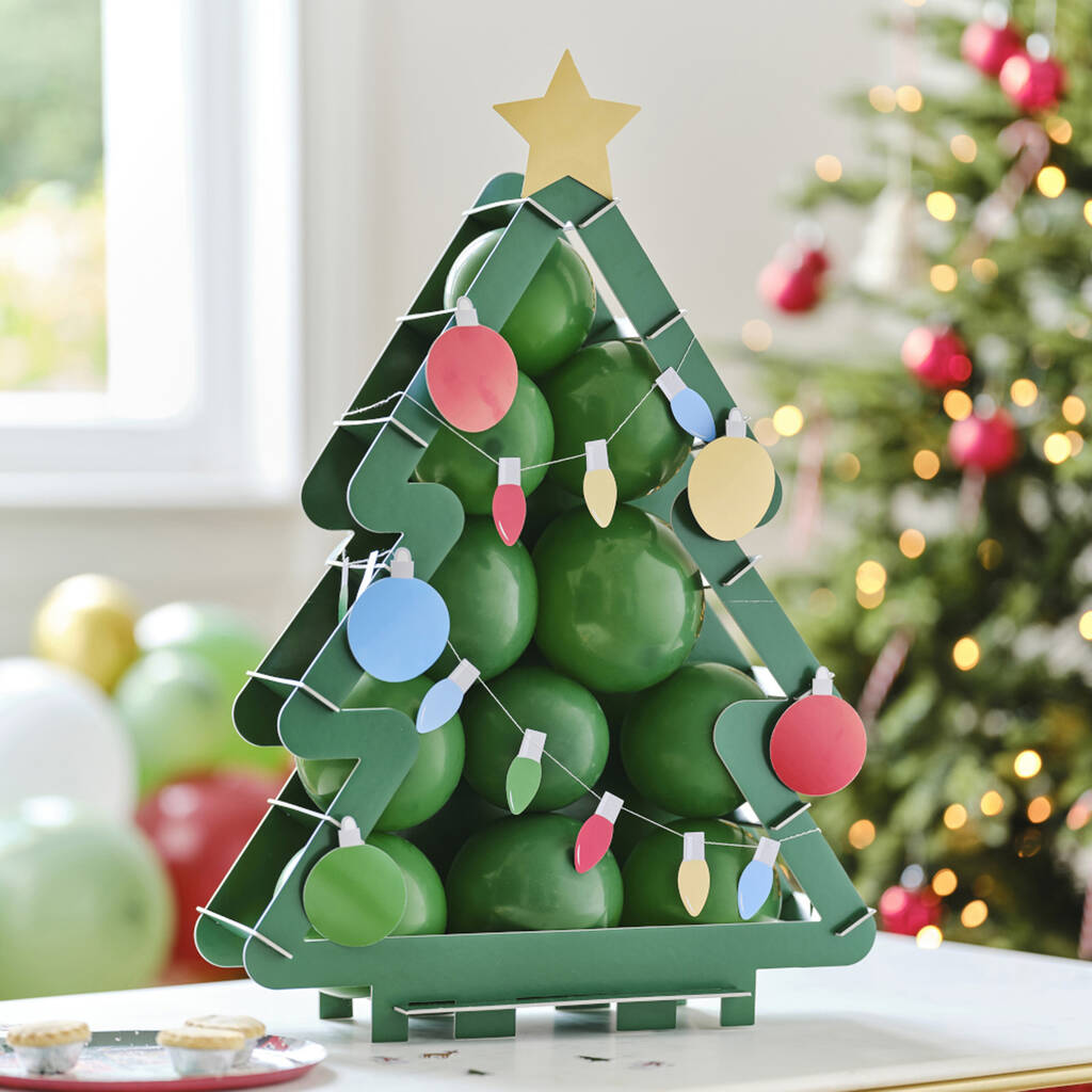 Balloon Mosaic Novelty Christmas Tree Balloon Mosaic, 1 of 2