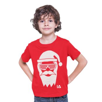 Cool Santa Interactive Glow In The Dark T Shirt, 7 of 7