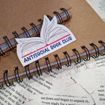 Antisocial Book Club Bookish Die Cut Sticker, 5 of 7