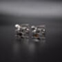 Drum Set Silver Cufflinks Gift For Musicians 316 L Stainless Steel, thumbnail 5 of 6